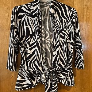 Zebra Print Shrug, XL
